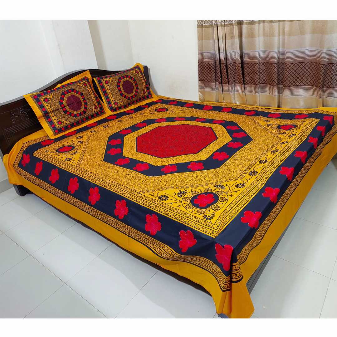 Premium,Quality,Panel,Bed,Sheet,100%,Cotton